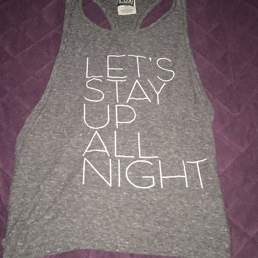 Razor back tank top